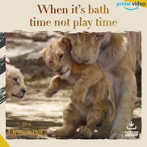 Snuggle up with your little cubs (post bath-time 🛁!) and watch The Lion King! Download and keep, available now 👇 | Disney