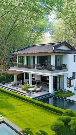 Forest House😍 #foresthome #foresthouse #naturelovers #beautifulhomes #homegarden #shortsvideos #homedesign #homesweethome #fbreelsvideo #homedecor #homedecorideas | Nature Luxuries