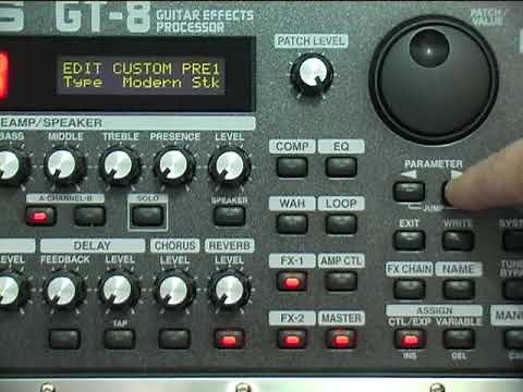 BOSS GT8 Custom Settings