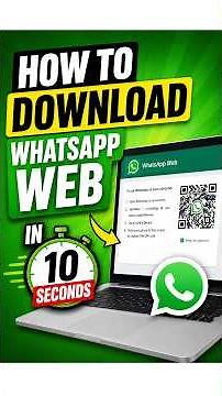 How to "Download" WhatsApp Web in 10 Seconds! 💻 #shorts