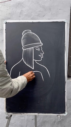 Easy girl face drawing tutorial ||😳👦 #girldrawing #viralart #drawing