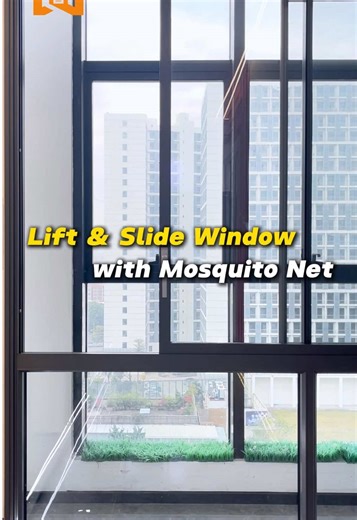 Lift and Slide Windows with Built-in Mosquito Net