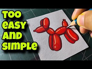 Draw a SUPER EASY Balloon Dog in 5 Minutes