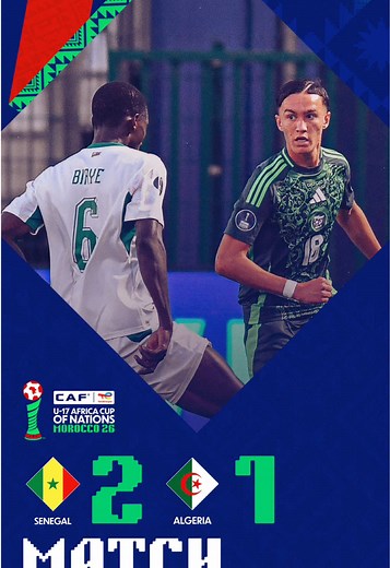 Senegal 2-1 Algeria: AFCON U17 Match Highlights