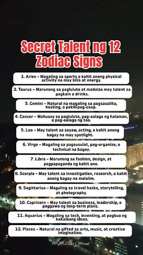 74K views · 377 reactions | Secret Talent ng 12 Zodiac Signs  #zodiac #scorpio #Leo #Gemini #Virgo #Capricorn #highlights #fbreels #reelsvideo #fblifestyle | MR. BEST | Facebook