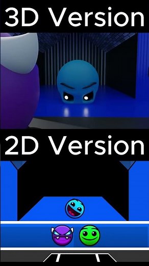 Geometry Dash: 3D Version VS 2D Version!