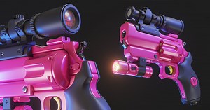 Creating a Stylized Revolver in Blender