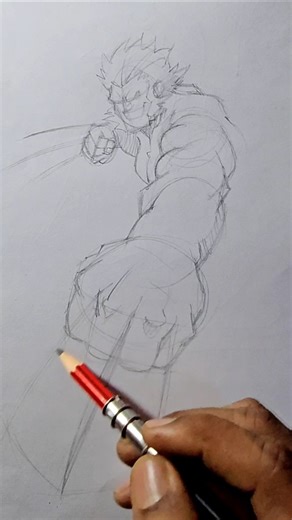 Wolverine Rough Drawing 🔥 | Step by Step #shorts #wolverine #xmen #logan #marvel #sketch