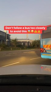 Don’t follow a bus too closely to avoid this😱😳⚠️⚠️ #ontheroad | Sallyosakwe Stanley