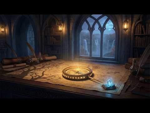 Rivendell Study Ambience | 8 Hours of Elven Cartography & Autumn Whispers