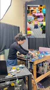 How we create our stop motion content 🎥 | LEGO BTS with Andrea Love #Shorts