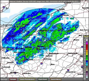 1K views · 36 reactions | Radar update: light showers continue to lift northeastward across the region, generally behind a cold front. These will begin to taper off overnight from west to east as drier air works in. By tomorrow afternoon, many areas will see sunshine under cool temperatures. | US National Weather Service Pittsburgh PA | Facebook