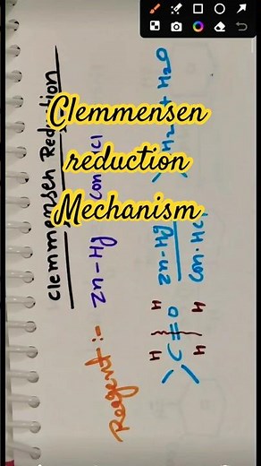 Clemmensen Reduction Mechanism|Organic Chemistry|Class 12 & NEET Shorts#organicchemistry #chemistry