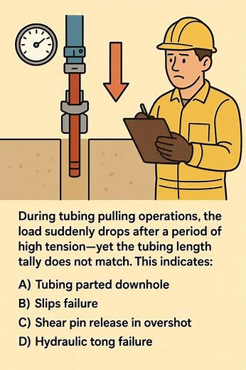 Tubing Pulling Load Drop Q33 #OilfieldTraining #WellIntervention #TubingPulling #WorkoverSafety
