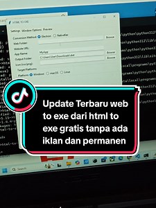 #CapCut Update Terbaru Html to exe dan support Web to exe tanpa harus berbayar gratis Free #pyp #python #programing #dwibaktindev #royhtml #1jt #simple #mudah #ez #coding #program #py #thinker #pip #install #html #to #exe #macos #apk #android #inovasi #gila #compile #bungkus #kemas #penemuan #instan #nodejs #java #javascript #go #yml #pypi