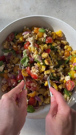 Easy, Nutritious & Delicious Corn, Feta & Tomato Salad Recipe