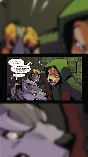 Fox and Wolf go on a Date | Star Fox (Comic Dub) | by mashtateos #shorts