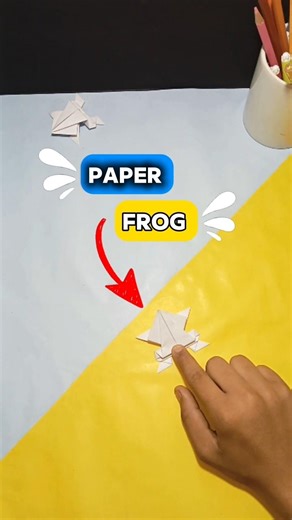 Jumping Paper Frog Tutorial 🐸 | Works 100%