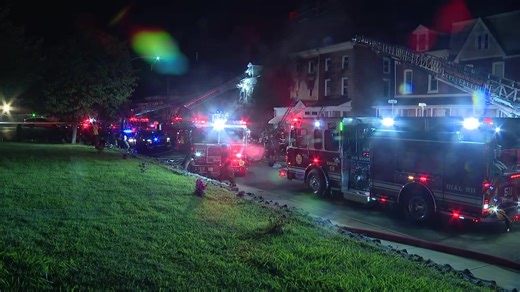 4-alarm fire in Chester damages buildings, torches cars