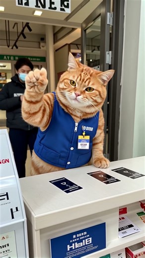 Purr-cel Service Clerk! #cat #cute #animals