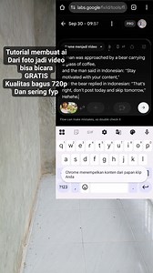 1M views · 16K reactions | Tutorial foto jadi video ai bisa bicara gratis Dan kualitas bagus 720p dan sering fyp欄☕ #tutorial #vod #fyp #trending #jangkauan #salamsemuaorang | Alo Tasikmalaya | Facebook
