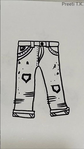 jeans drawing