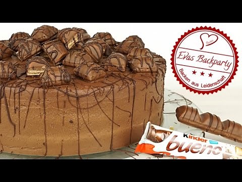 Kinder - Bueno - Torte / Schokoladennusstorte / Kindergeburtstag / von EvasBackparty