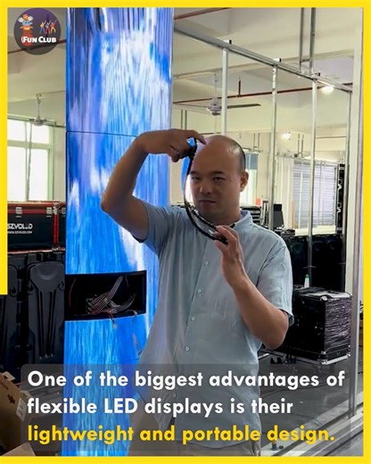 How Flexible LED Displays are Shaping Modern Visuals.🤓 #flexibleleddisplay | Fun club