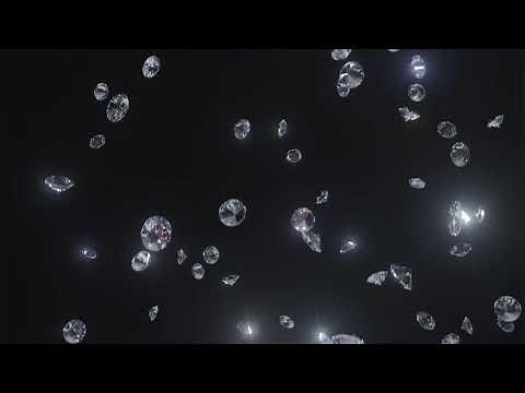 PLEX - FREE 4K & HD Stock Footage & Animation - Diamonds falling looping background. No Copyright