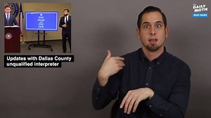Updates with Dallas County unqualified interpreter [Transcript] Here are several updates on the Dallas County unqualified interpreter controversy. The first — the Dallas County press conference last night used a Certified Deaf Interpreter, Topher González Ávila. He has BEI Level IV-i and court certifications. Many people commented on Facebook that he provided clear information. The second update — Dallas County is no longer using interpreting services from Final Graphic, the multi-language trans