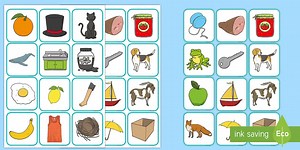 Phase 1 Phonics: Odd One Out Rhyming Cards