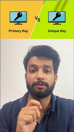 Quick Guide: Primary Key vs Unique Key #education ‪@VedaVartha‬