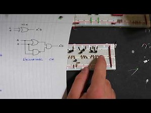 Building a transistor breadboard computer! - ALU/full adder part 1