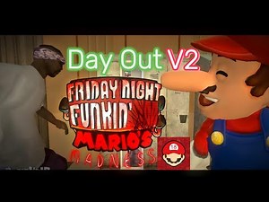 Day Out v2 but it's MarioVz18 - FNF | Mario's Madness - (FNF cover) - +FLP