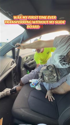 Here was my first ever transfer without my slide board #firstattempt #fyp #motivational #paraplegic