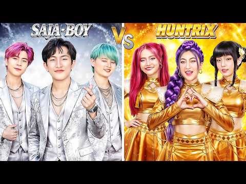 Gold Huntrix Girls Vs Silver Saja Boys At Dance Contest!