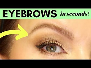 How to SHAPE EYE BROWS in seconds! Great for THIN, SPARSE MATURE BROWS!