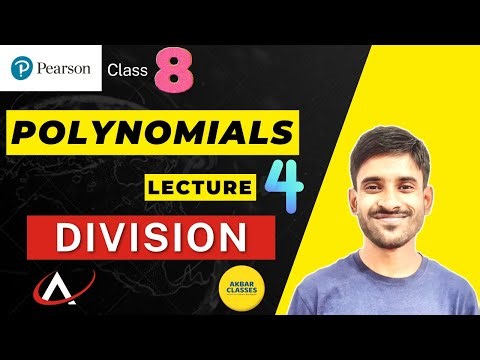 Class 8 | Polynomials 04 | Division | Pearson IIT Foundation