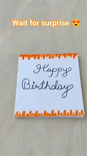 Easy Birthday Card with Confetti Surprise 🎉 #shorts #shortvideo #trending #ytshorts #youtubeshorts