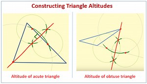 Construct an Altitude of a Triangle (examples, solutions, worksheets, videos, games, activities)