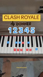 Clash Royale ✨ #easy #piano #pianotutorial #pianolesson | Piano Musicalité
