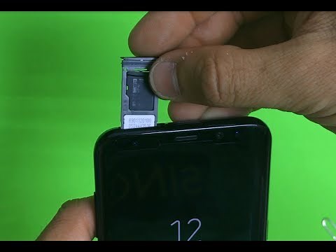How to install SD and SIM card into Samsung Galaxy S8+