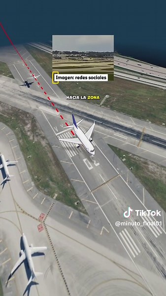 🚨 ¡Ya tenemos el video del momento exacto en que el avión de Amazon se salió de la pista en Miami y terminó en una calle! #Amazon #Aviación #Miami #Boeing767 #últimahora