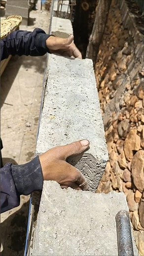 Secrets of Building Concrete Blocks Step by Step Like a Pro #diy #shorts
