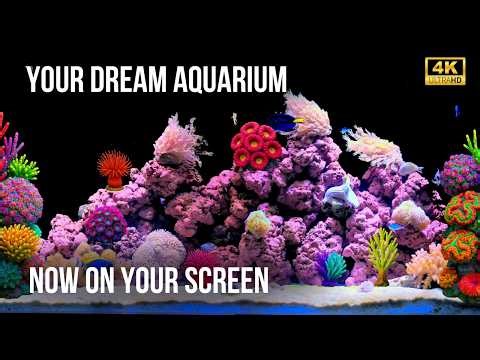 🐠 12-Hour No Music Aquarium in 4K | Perfect Background for Sleep, Study & Work