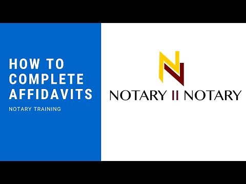 HOW TO COMPLETE NOTARY FORMS *NOTARY2NOTARY* NOTARY SIGNING AGENT TRAINING
