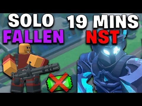 Fastest Way to Solo Fallen Mode without Special Towers - Tower Defense Simulator