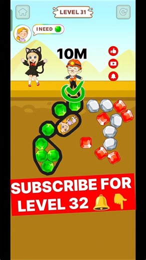 Pull The Gold — Level 31 🧩 | One Wrong Move = Fail 😳 #shorts #1million