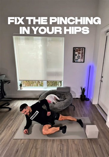 Relief for pinching hips and a tight low back. This hip mobility flow is sequenced for results. You’ve probably seen these movements before… but not in this order. And that order matters. Give it one run-through and you’ll immediately feel the difference in your hips. The Flow: 1️⃣ Side-Lying Hip External Rotation 1 set × 10 reps each side Hold each rep 5–10 seconds 2️⃣ Side-Lying Hip Internal Rotation 1 set × 10 reps each side Hold 5 seconds 3️⃣ Adductor Rock Hinge 1 set × 10 reps each side Hol