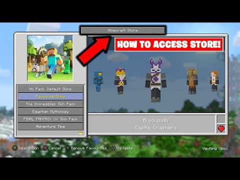 How to access store in Minecraft Console Legacy Edition